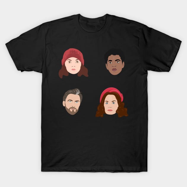 Lyra, Will, Mrs Coulter and Lord Asriel T-Shirt by MorvernDesigns